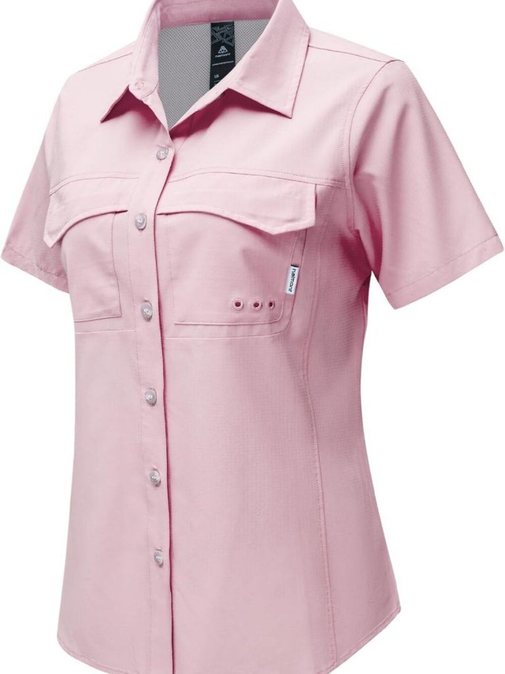 Women's UPF 50+ Short Sleeve Hiking Shirt, Lightweight Outdoor Button Down Top